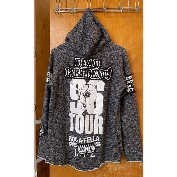 JAY Z REASONABLE DOUBT 20th Anniversary Tour Full Zip Hoodie Hip Hop Punk Sz L - Picture 9 of 10